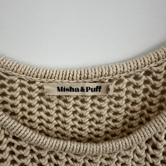 Misha & Puff Knit Tank in String - Picture 2 of 6